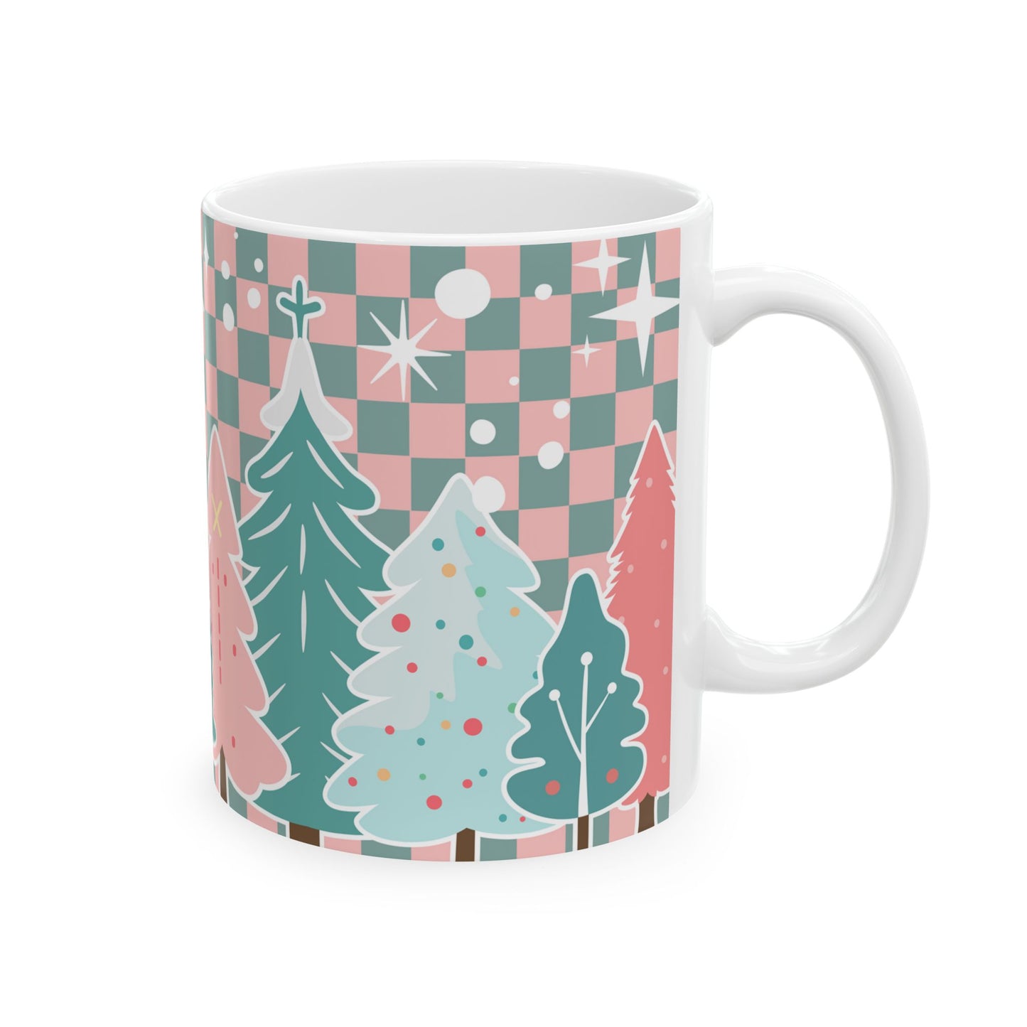 Retro Christmas Tree Mug