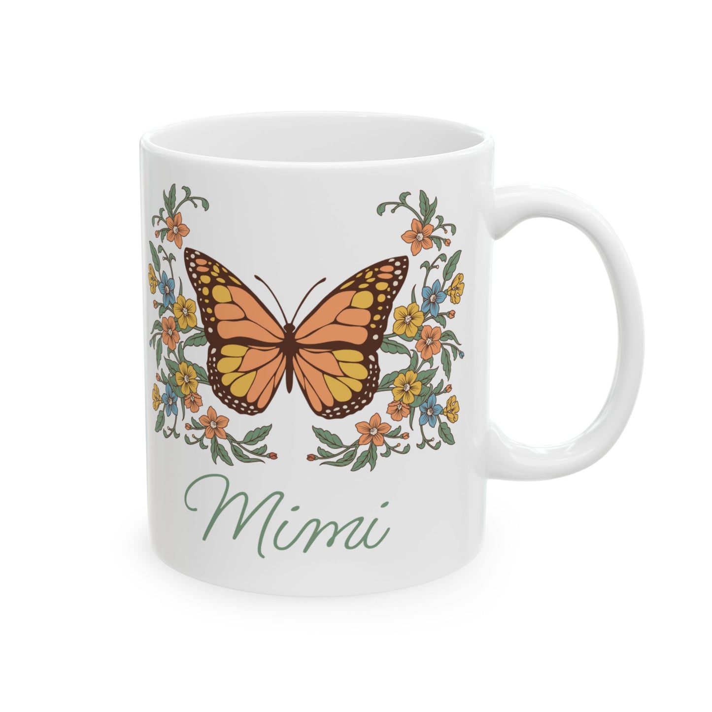 Custom Butterfly Mug for Mom or Grandma