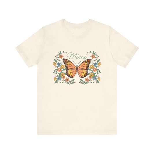 Custom Butterfly Tshirt for Grandma or Mom