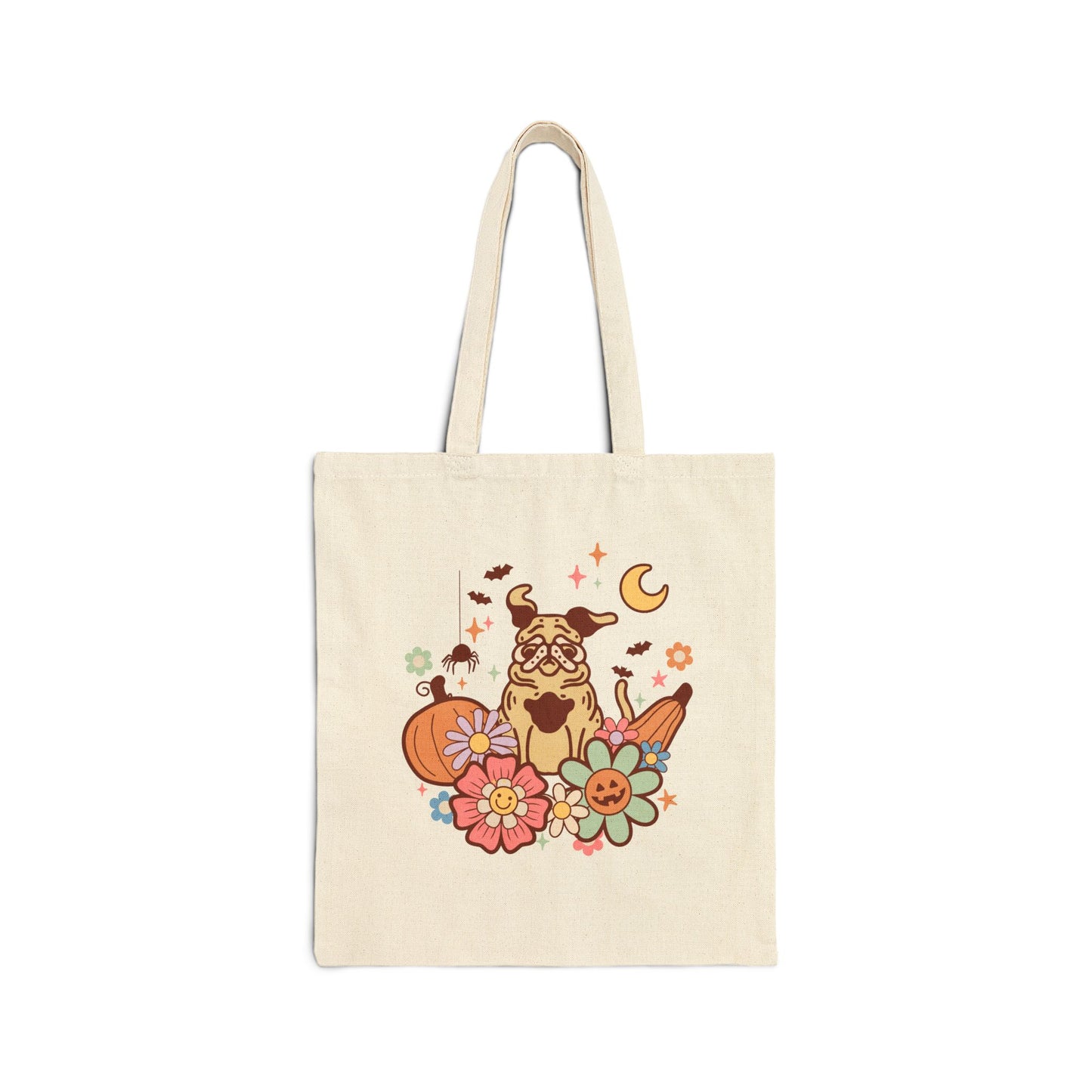 Canvas Tote Bag - Halloween Pug Trick or Treat