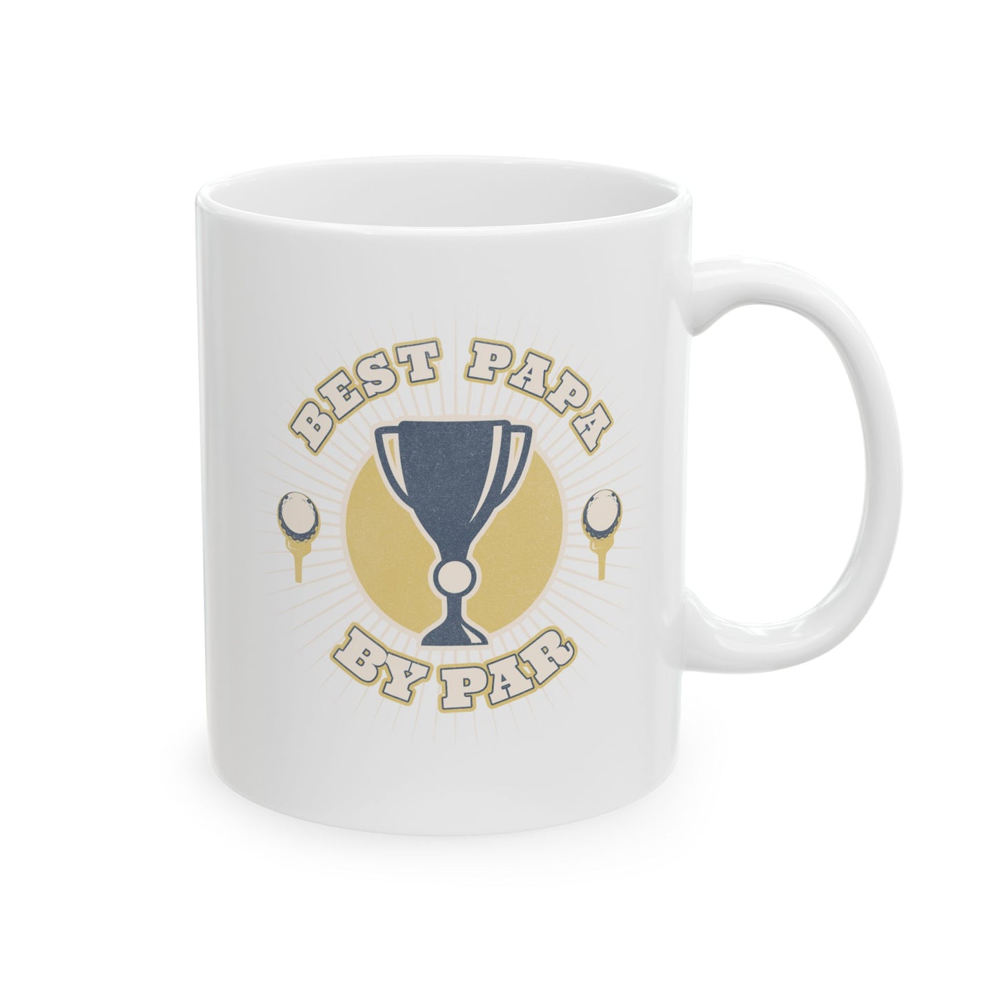 Custom Golf Mug 11oz, Best Papa By Par