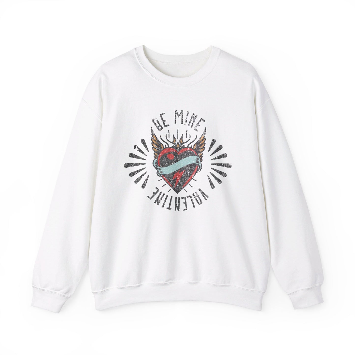 Be Mine Valentine Tattoo Style Unisex Sweatshirt