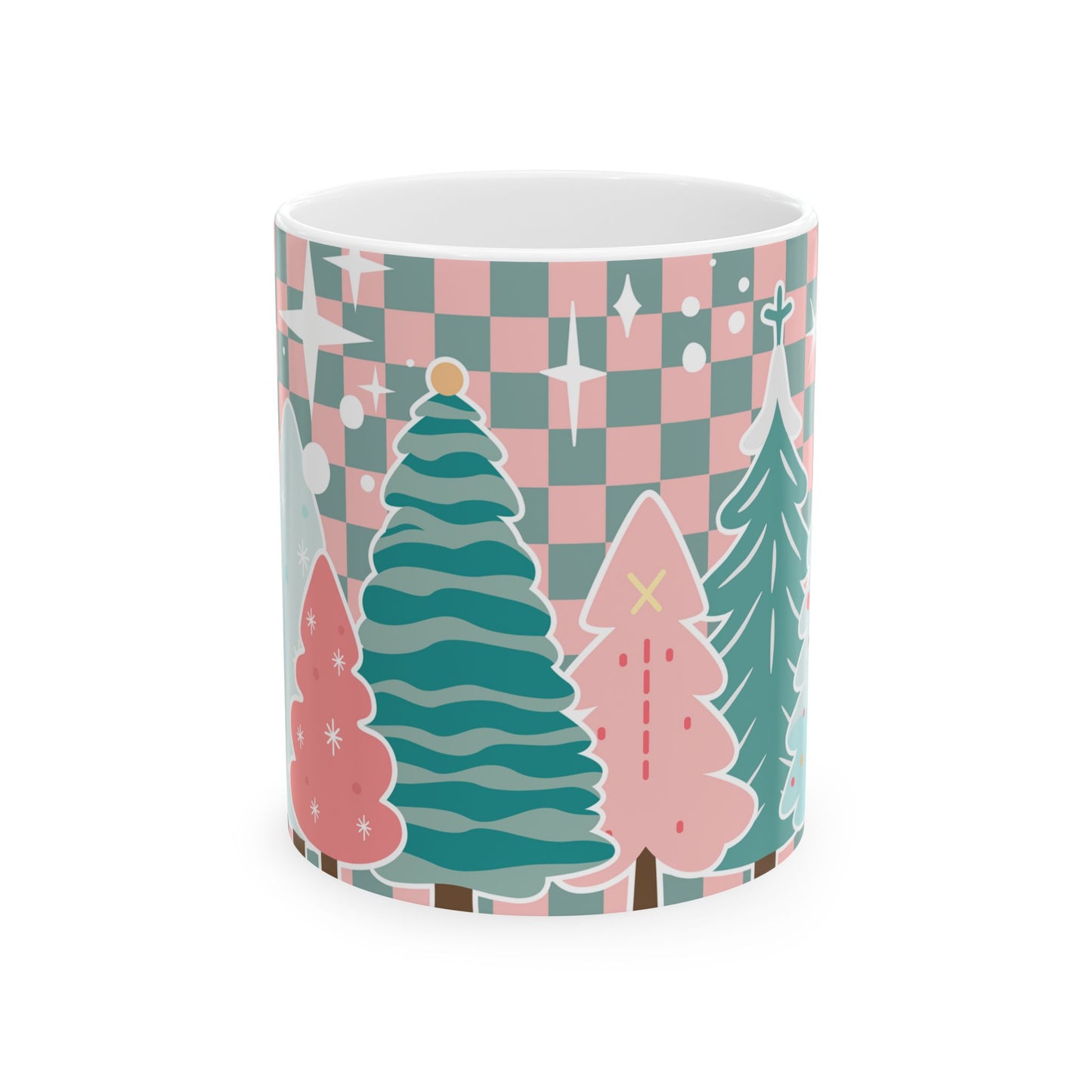 Retro Christmas Tree Mug