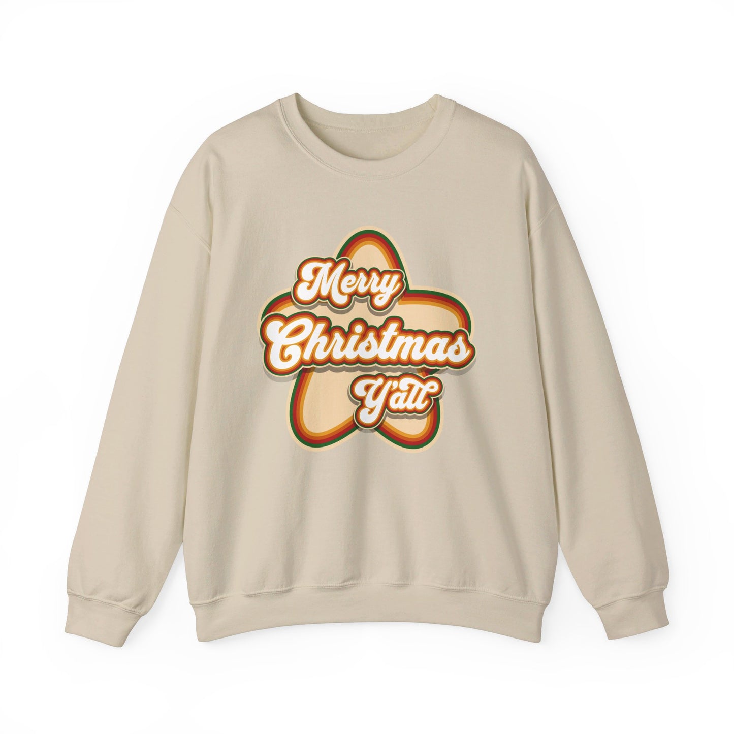 Merry Christmas Yall Retro Sweatshirt