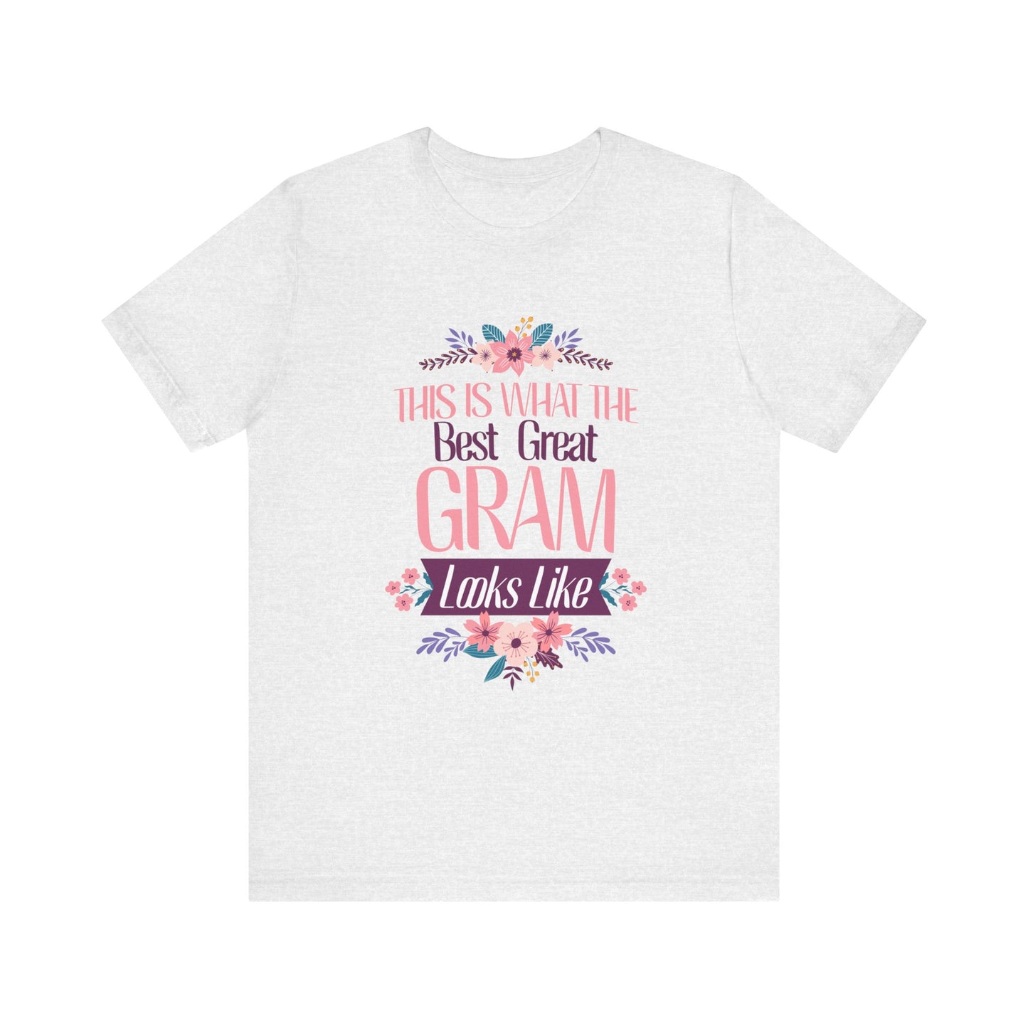 Custom Floral Best Great Gram Tee