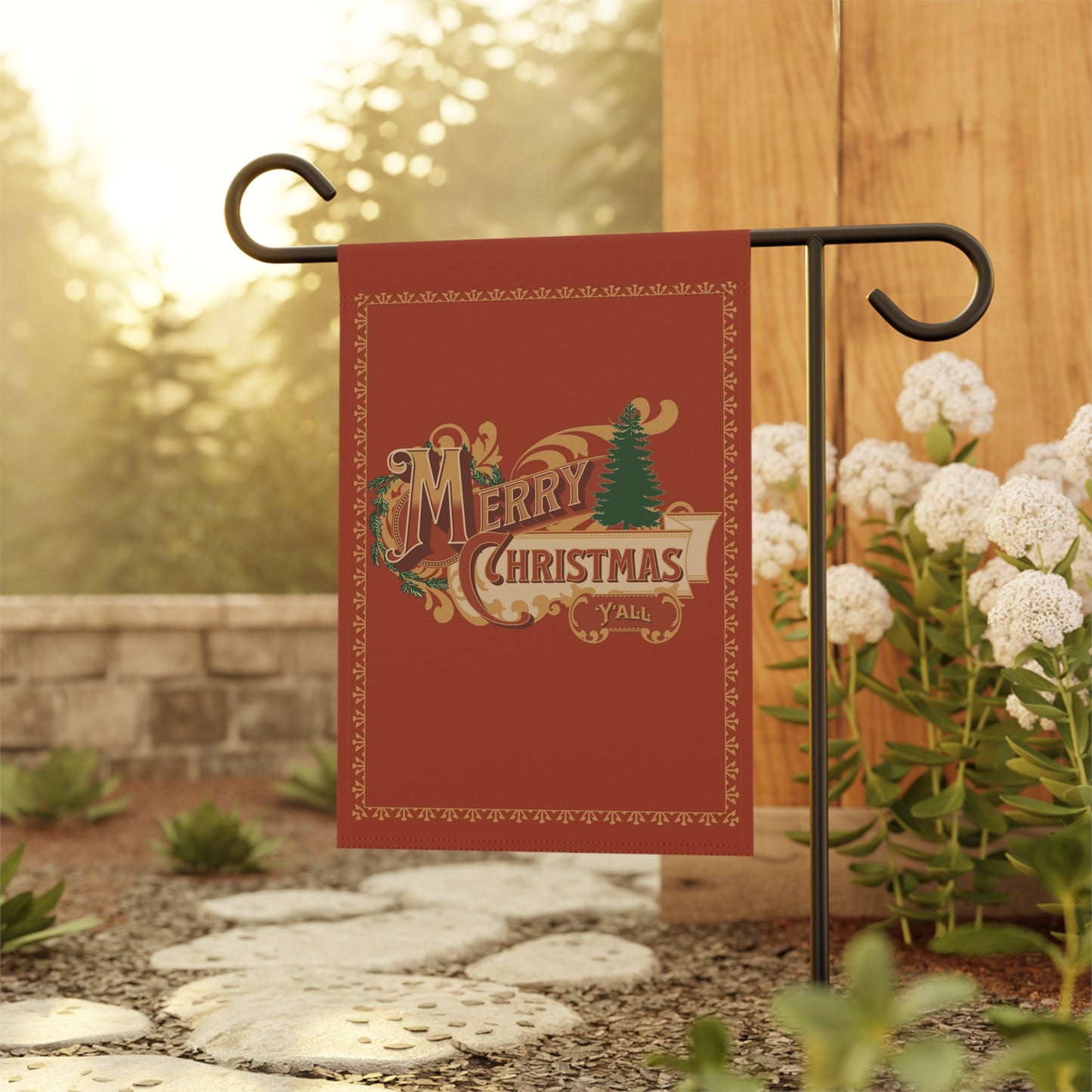 Merry Christmas Yall Yard Banner