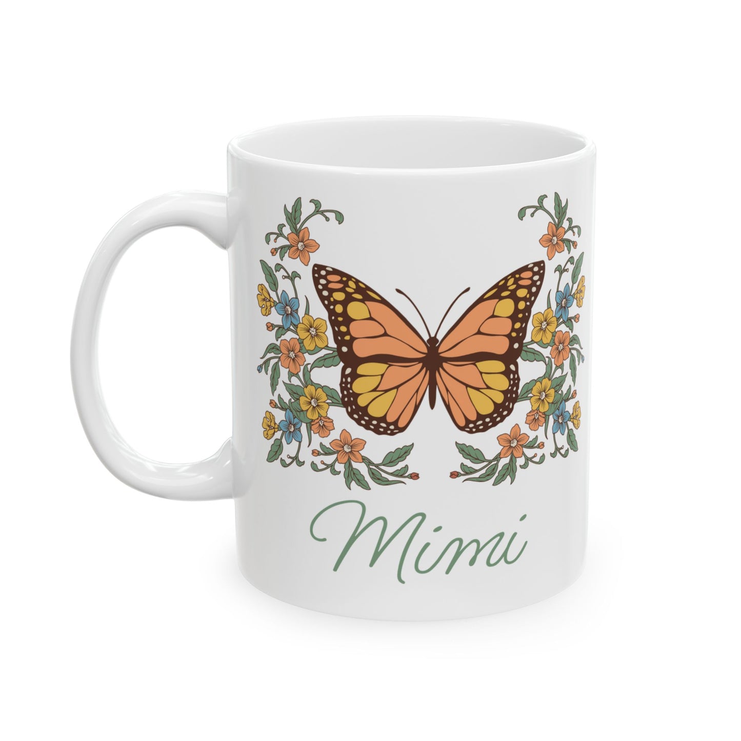 Custom Butterfly Mug for Mom or Grandma