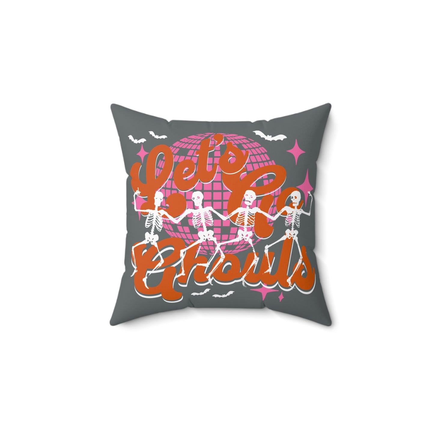 Let's Go Ghouls Spun Polyester Square Pillow