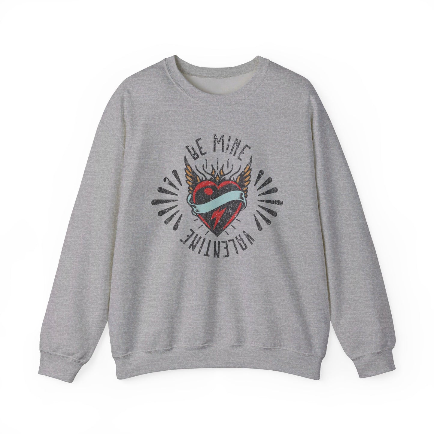 Be Mine Valentine Tattoo Style Unisex Sweatshirt