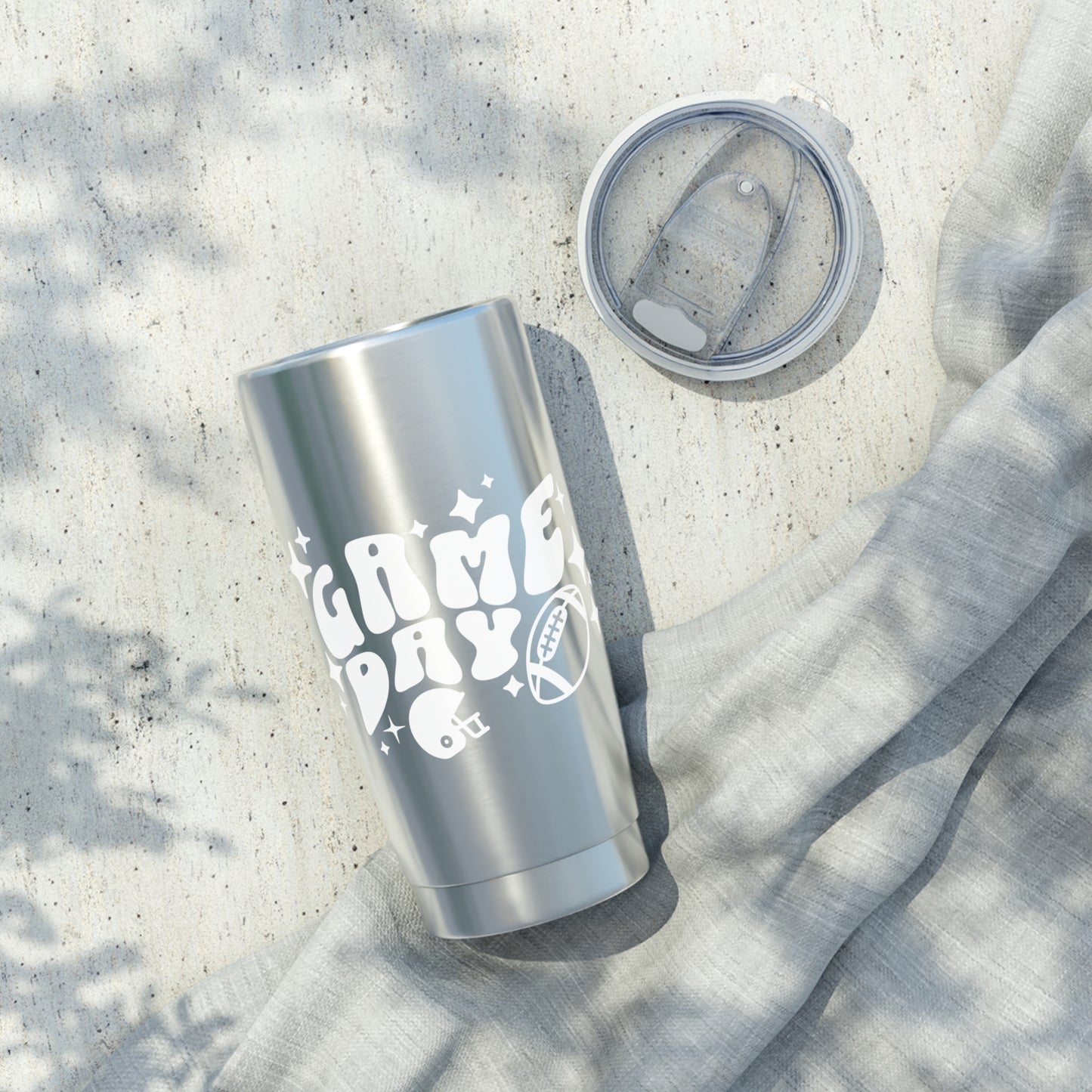 Game Day Football 20oz Stainless Tumbler