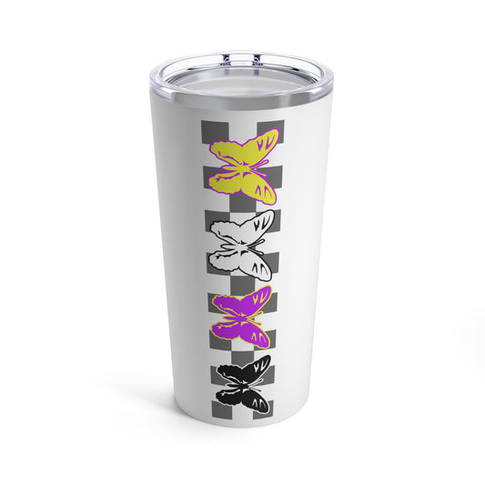 Non-Binary Butterfly Tumbler 20oz