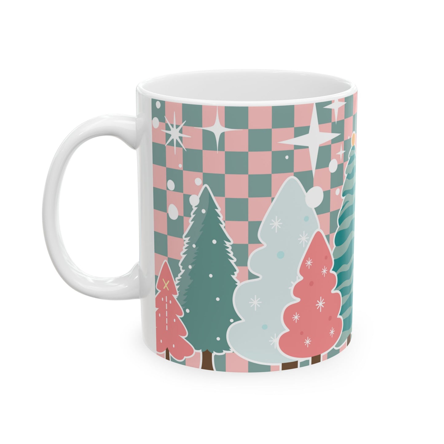 Retro Christmas Tree Mug