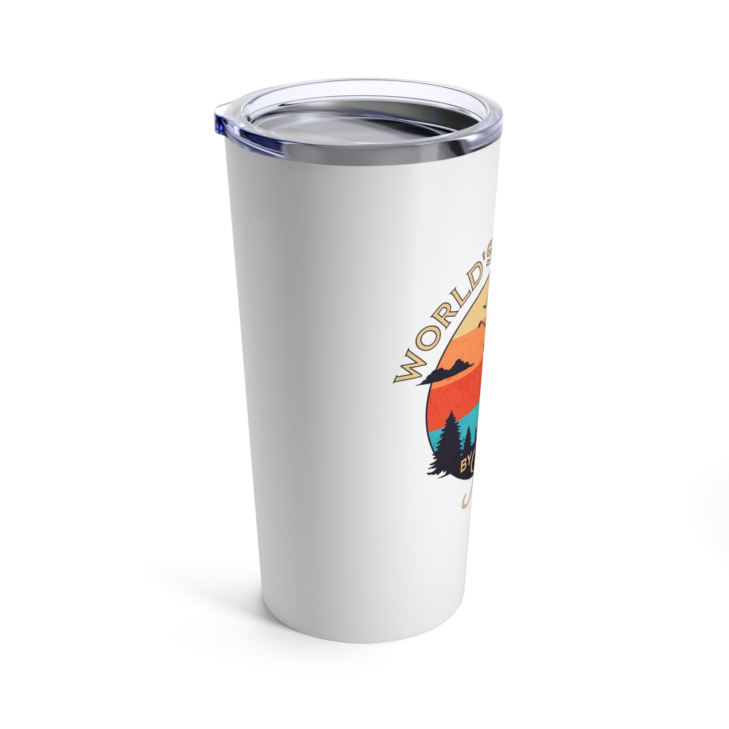 Custom World's Best Dad by Par Tumbler 20oz