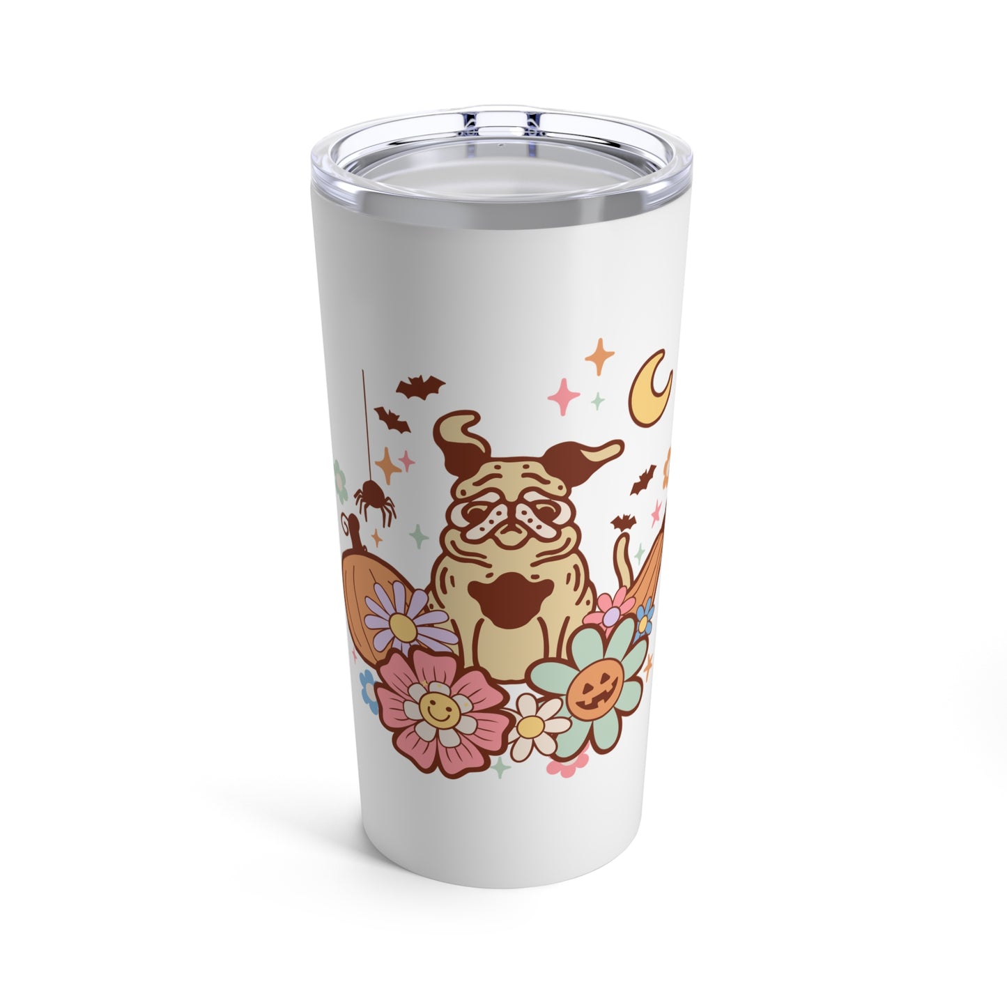 Halloween Pug Stainless Tumbler 20oz