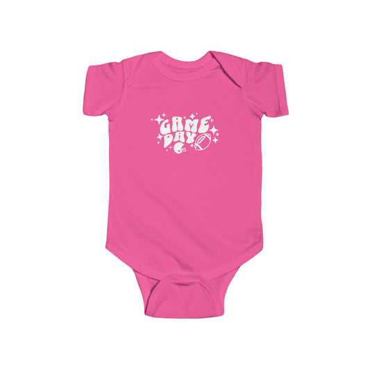 Game Day Football Infant Fine Jersey Bodysuit