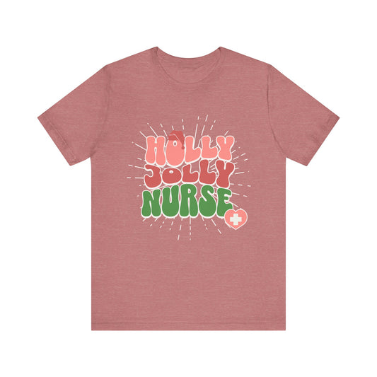 Holly Jolly Nurse Tshirt