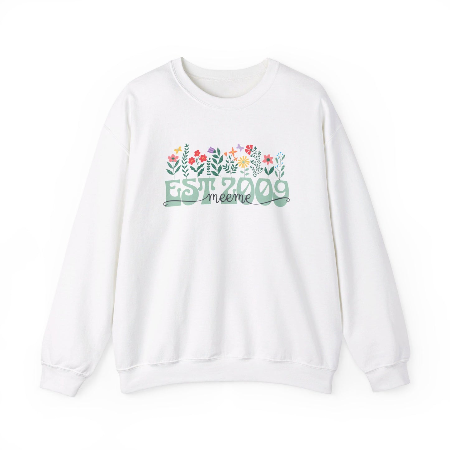 Custom Floral Grandma/Mom Sweatshirt