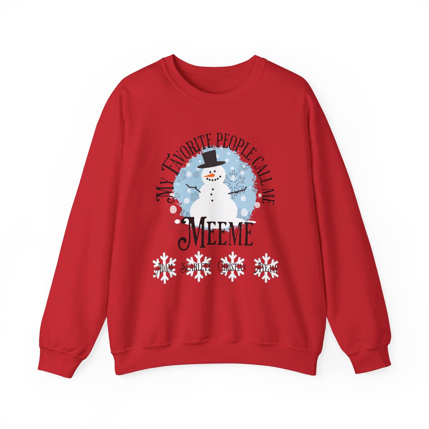 Custom Grandma Snowman Sweatshirt