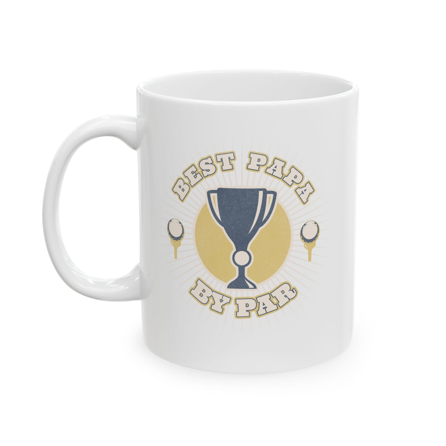 Custom Golf Mug 11oz, Best Papa By Par