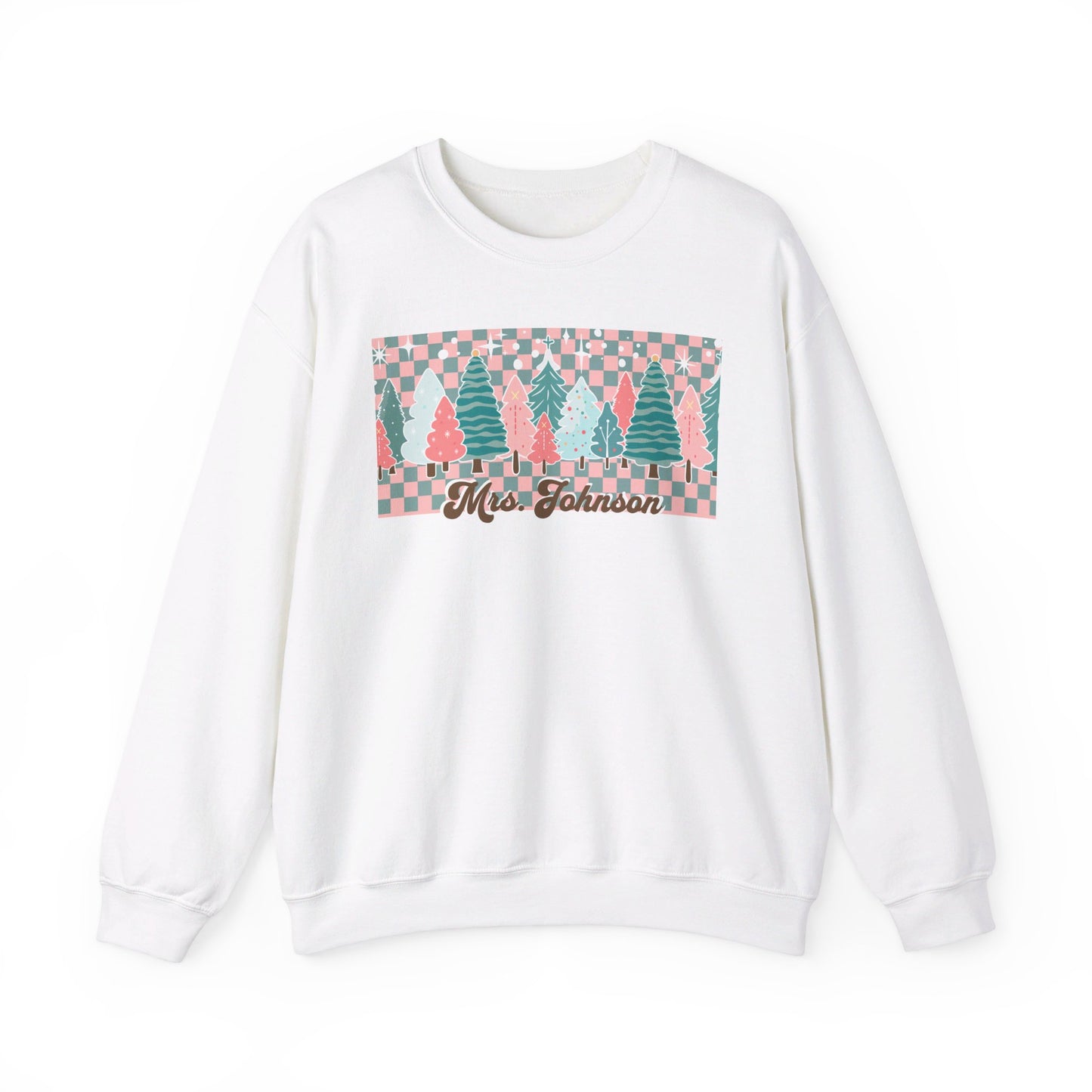 Custom Retro Christmas Tree Sweatshirt