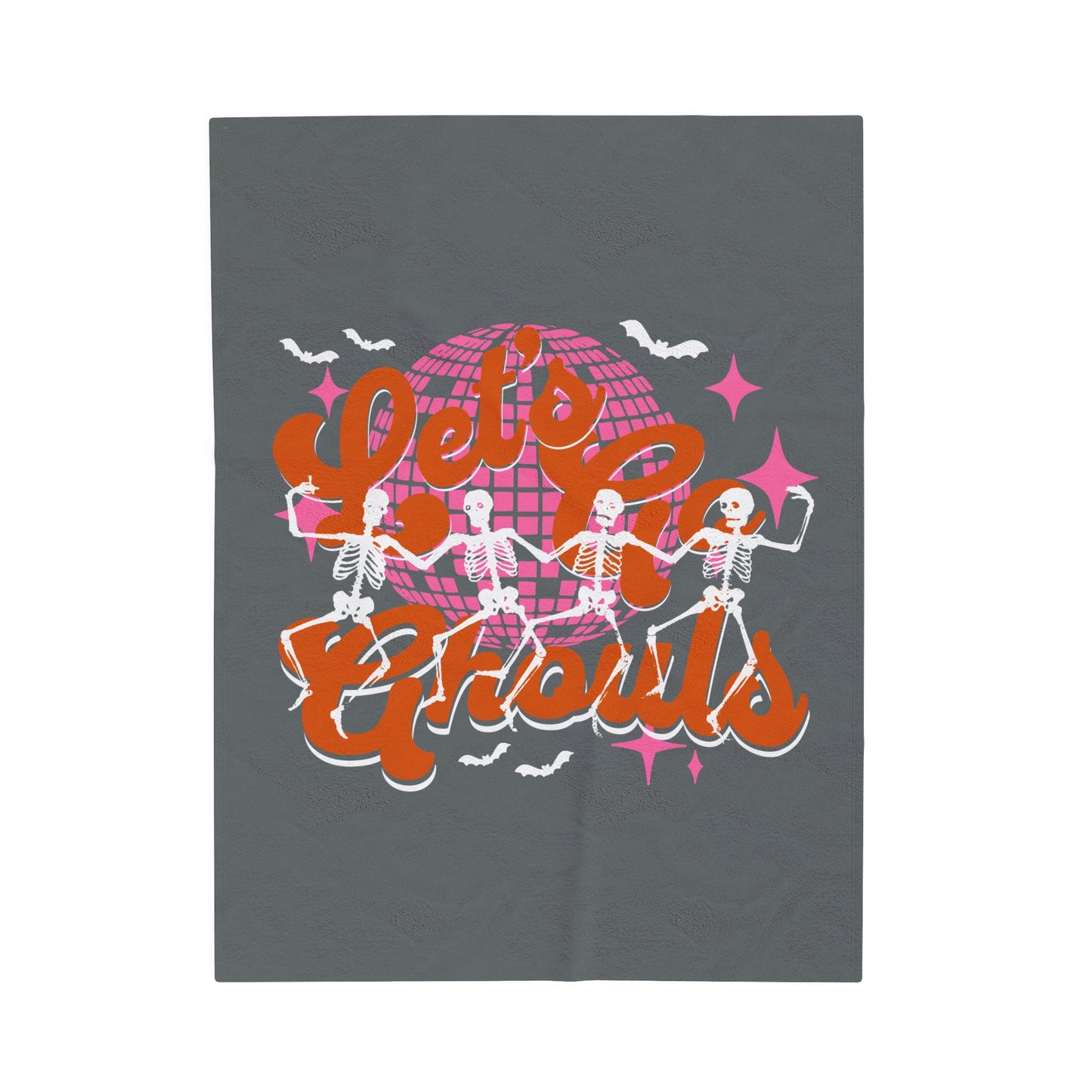 Let's Go Ghouls Halloween Velveteen Plush Blanket