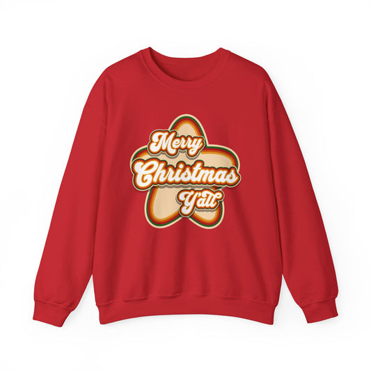 Merry Christmas Yall Retro Sweatshirt