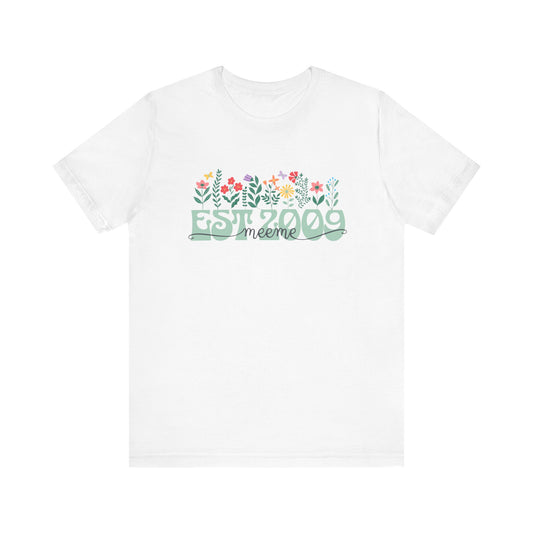 Custom Floral Shirt for Mom or Grandma, Year Established