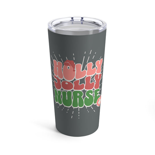 Holly Jolly Nurse Stainless Steel 20 oz. Tumbler