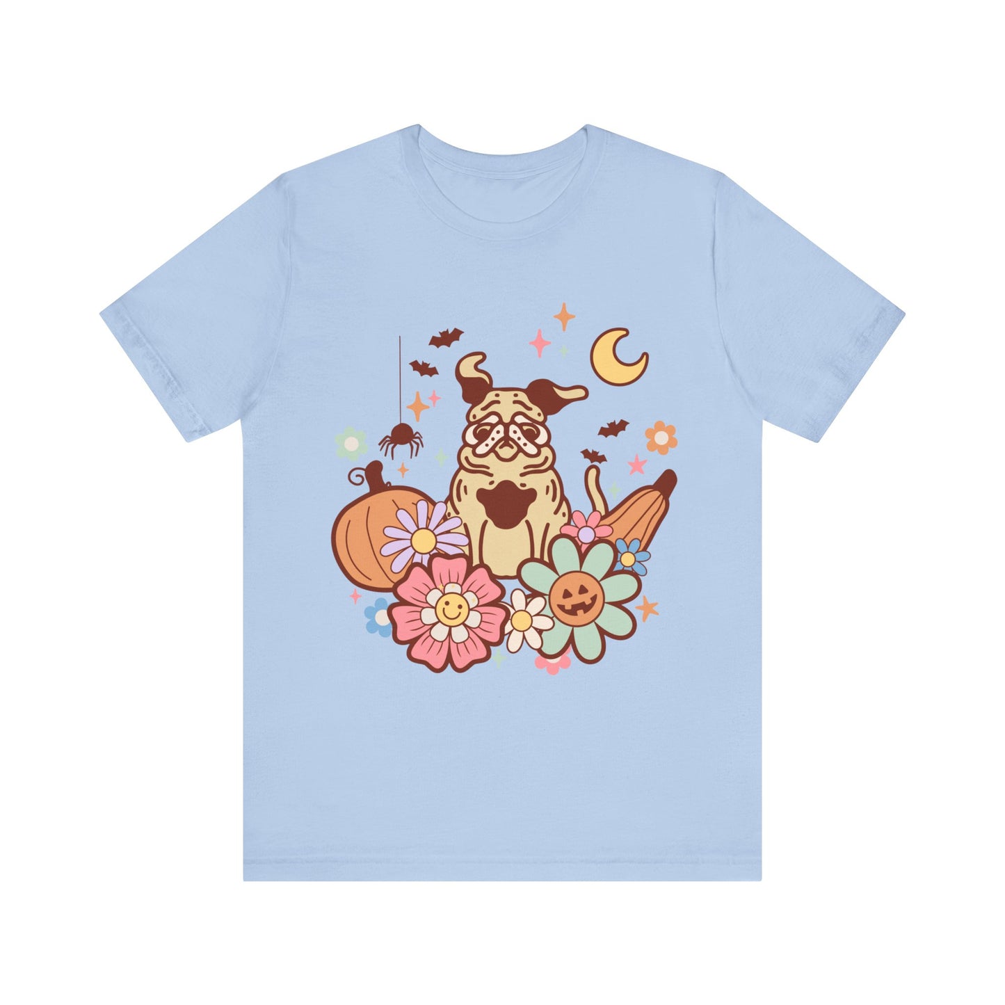 Retro Pug Halloween Tshirt