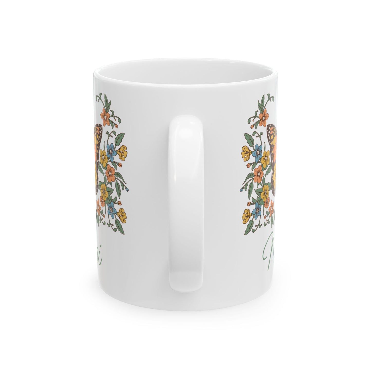 Custom Butterfly Mug for Mom or Grandma