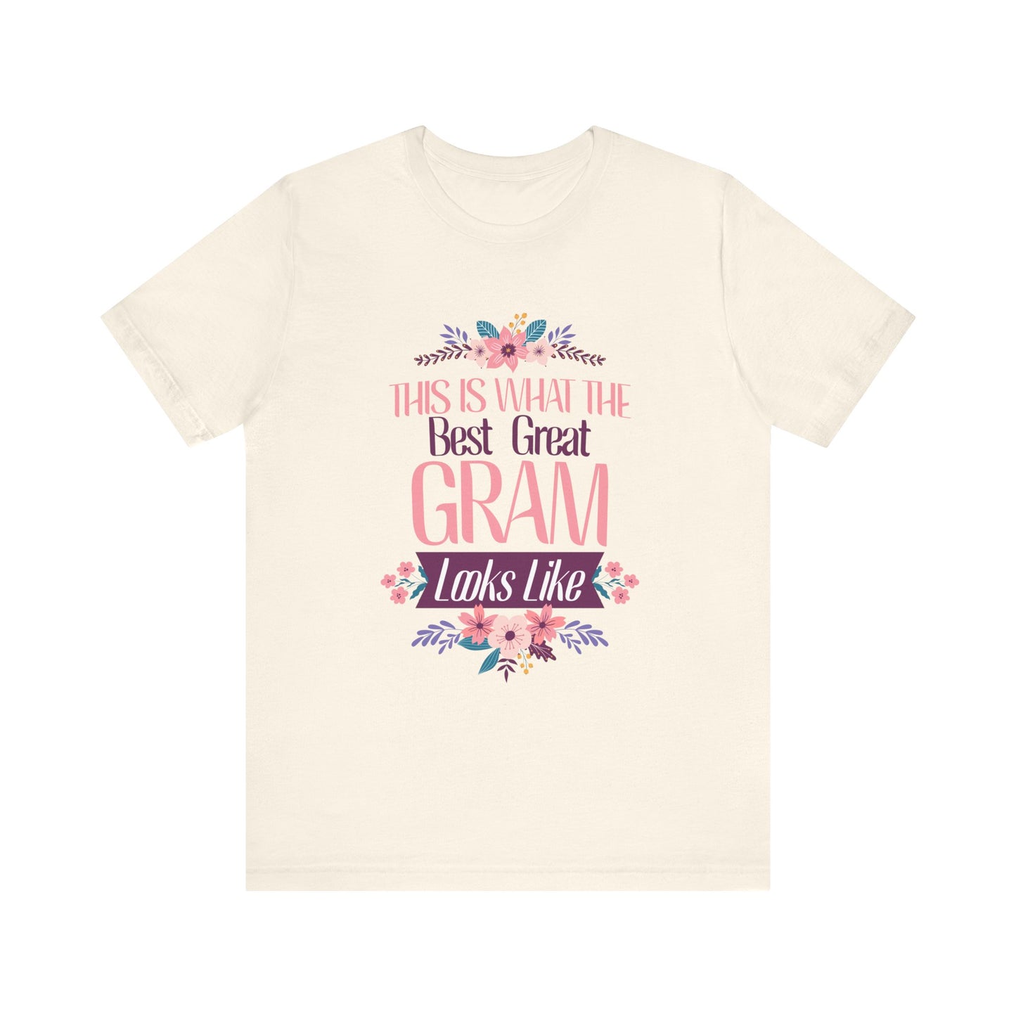 Custom Floral Best Great Gram Tee