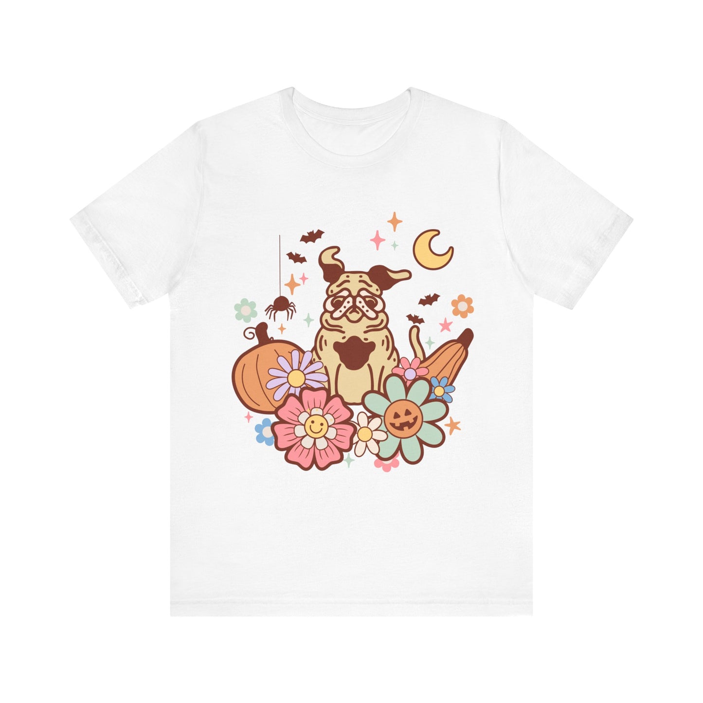 Retro Pug Halloween Tshirt