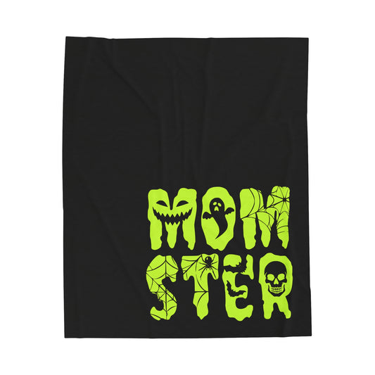 Momster Halloween Velveteen Plush Blanket