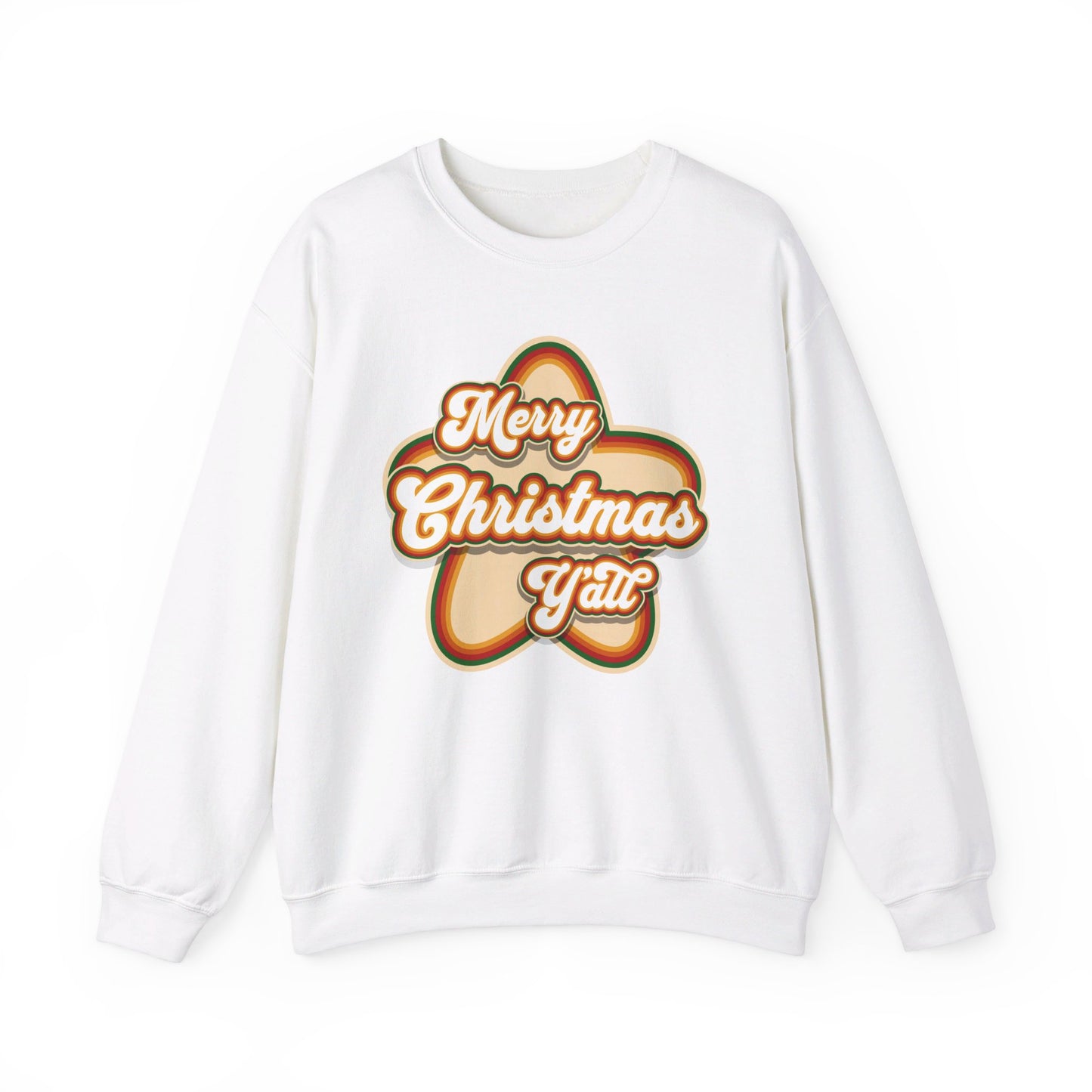 Merry Christmas Yall Retro Sweatshirt