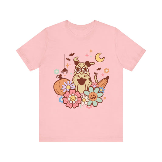 Retro Pug Halloween Tshirt